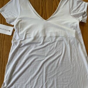 White Athleta Activewear Top